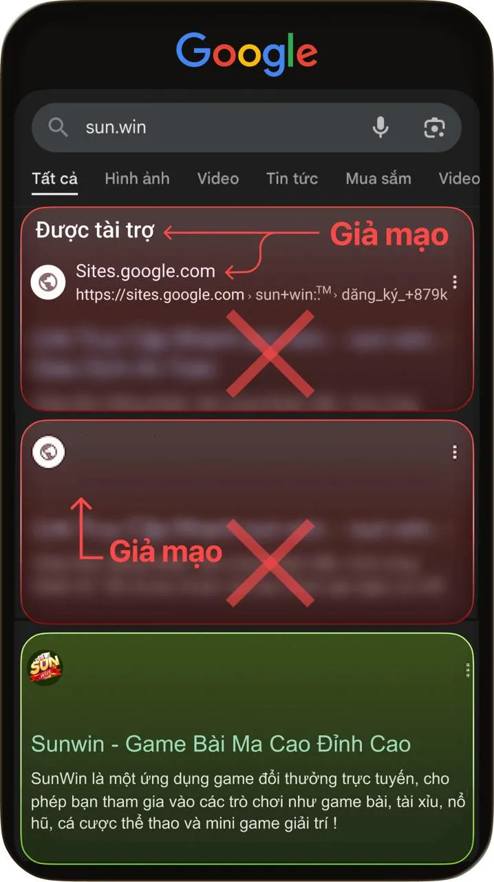 Hướng dẫn phân biệt Sunwin chính chủ cho người mới 2 Nhận biết trang Sunwin thật